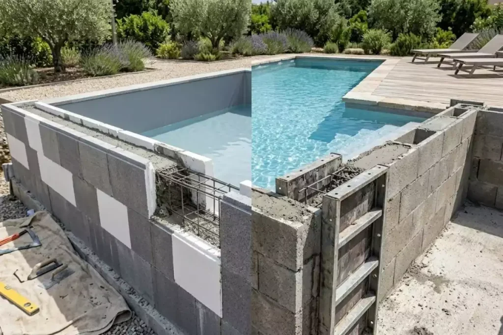 entretien piscine bloc polystyrene