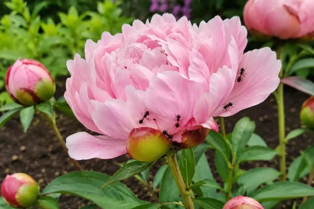 relation pivoine fourmis