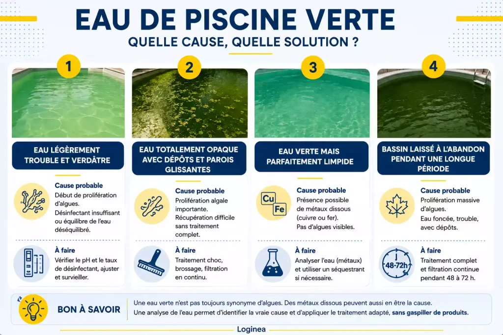 Algues ou autre problème : comment distinguer les causes d’une eau verte ?