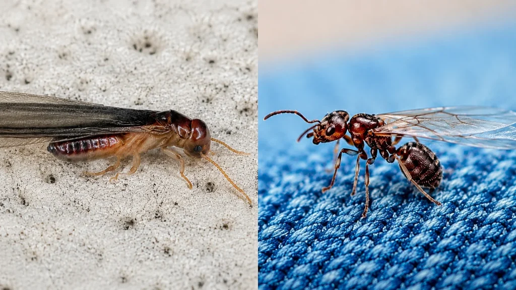 Fourmi volante ou termite volante : comment les distinguer sans se tromper ?