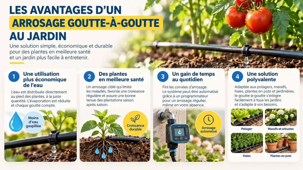 Pourquoi choisir l’arrosage goutte-à-goutte pour son jardin ?